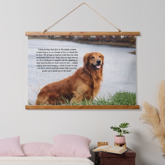 揺るぎない信感動的念 吊り下げ型タペストリー (寝室)