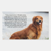 揺るぎない信感動的念 長方形シール (正面)