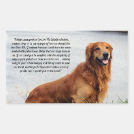 揺るぎない信感動的念 長方形シール