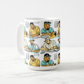 揺るぎない解決 コーヒーマグカップ (正面左)