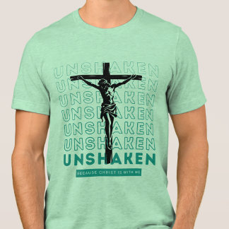 揺るぎない -祈り 宗教的 キリスト教 聖書 トライブレンドTシャツ