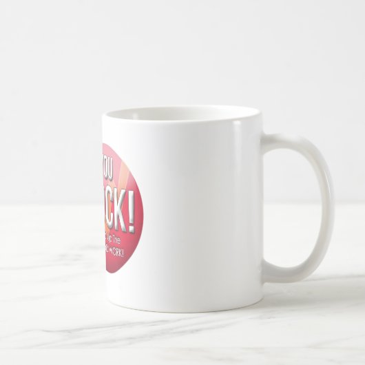 揺れます! よい仕事を続けて下さい! コーヒー・マグ コーヒーマグカップ (右)