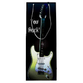 揺れます! 、エレキギターのワインのギフトバッグ ワインギフトバッグ (裏面)