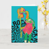 揺れます! バースデー・カード カード (黄色い花)