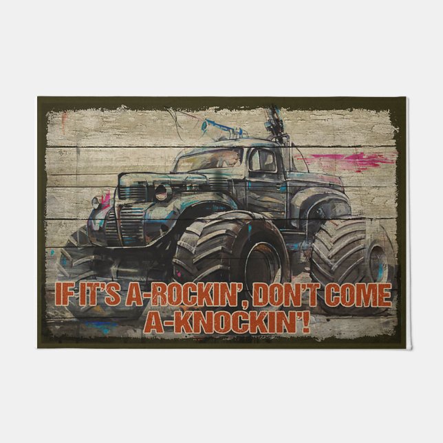 揺れもしる音だ来けない ドアマット (正面)