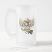 揺れるために生まれて下さい フロストグラスビールジョッキ (左)