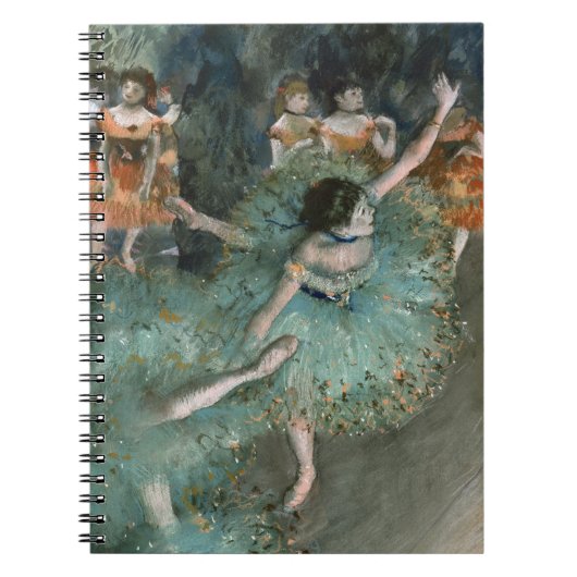 揺れるダンサー、緑のダンサー | Edgar Degas ノートブック (正面)
