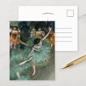 揺れるダンサー、緑のダンサー | Edgar Degas ポストカード