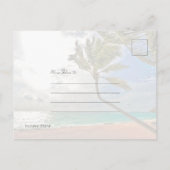 揺れるヤシの木メリークリスマスポストカード シーズンポストカード (裏面)