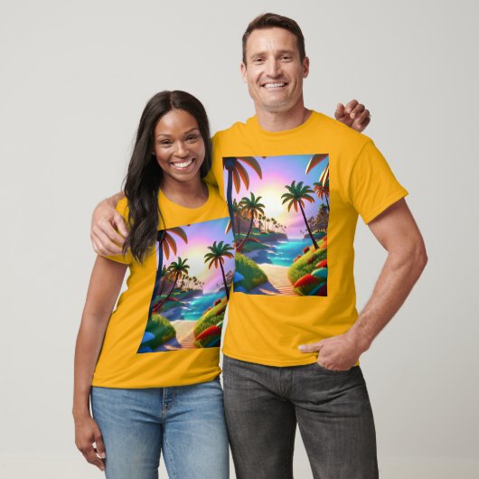 揺れるヤシの木 Tシャツ (ユニセックス)