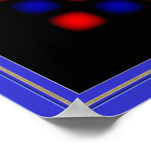 揺れる光学錯覚 ポスター (角)