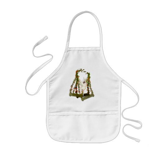 揺れる妖精のエプロン 子供用エプロン (正面)