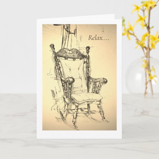 揺れる椅子 ! カード (黄色い花)