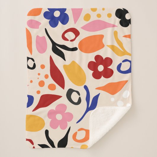 揺れる花びら シェルパブランケット (正面)