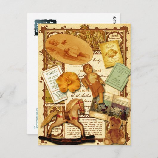 揺れる馬 ポストカード (正面/裏面)