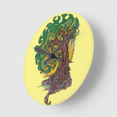 揺れファンシーる ラウンド壁時計 (傾斜)