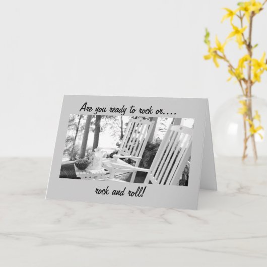 揺れ動く準備ができていて、ロール誕生日 カード (黄色い花)