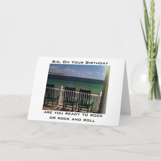 揺れ動く準備ができて転がいる/姉妹 カード (正面)