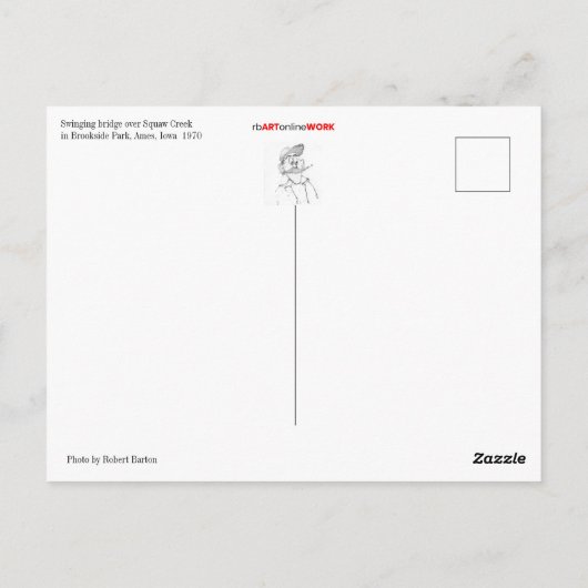 揺れ橋 ポストカード (裏面)