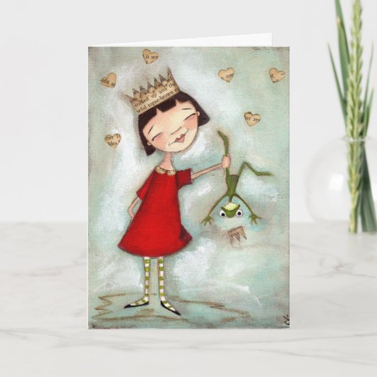 揺れ、キスなし – グリーティングカード (正面)