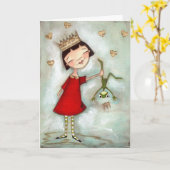 揺れ、キスなし – グリーティングカード (黄色い花)