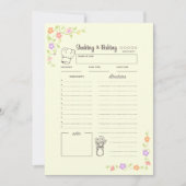 揺れ&ベーキングデジタルレシピカードダウンロード 招待状 (正面)