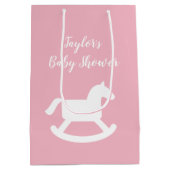 揺カスタム動馬付き赤ちゃんシャワー抱き枕 ミディアムペーパーバッグ (裏面)