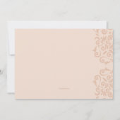 揺動椅子ベビーシャワー招待状 招待状 (裏面)