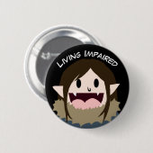 損なわれる生存 缶バッジ (正面&裏面)