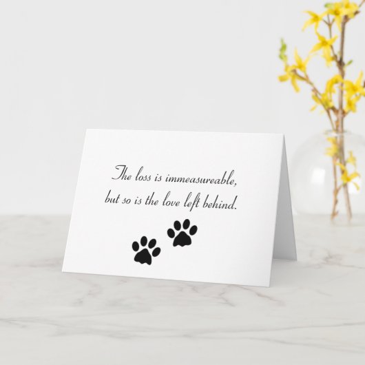 損は計り知れぬ…共感書 カード (黄色い花)