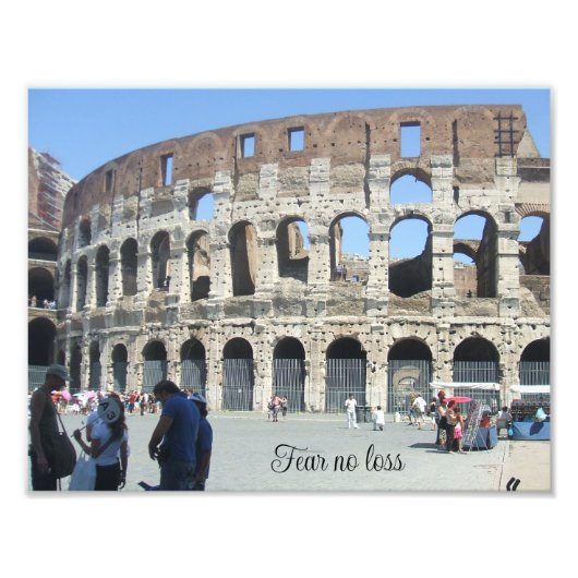 損をせぬように恐れる フォトプリント            (正面)