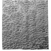 損傷した銀金属 シャワーカーテン (正面)