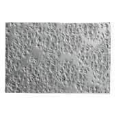 損傷した銀金属 枕カバー (裏面)