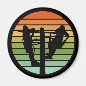 損傷した電源線の修理ヴィンテージ マグネット (正面)