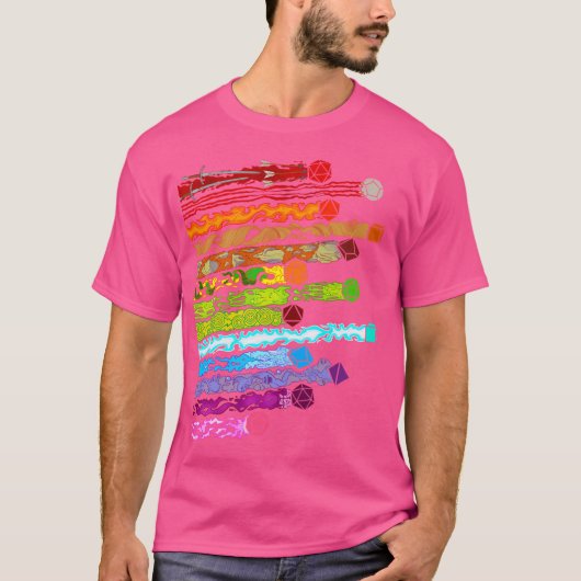 損傷サイコロ Tシャツ (正面)
