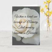 損失のための悔やみや弔慰カード カード (黄色い花)