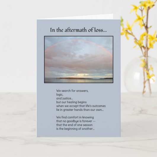 損失の余波で…… カード (黄色い花)