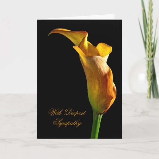 損失の悔やみや弔慰 カード (正面)