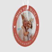 損失キープサケの写真モダン オーナメント (正面)