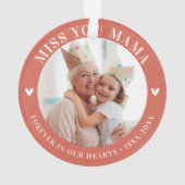 損失キープサケの写真モダン オーナメント (裏面)