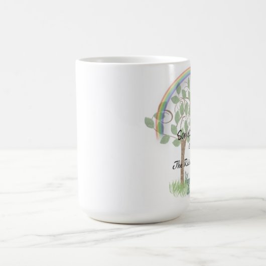 損失、ペット悔やみや弔慰のマグの虹橋をかわいがって下さい コーヒーマグカップ (中央)