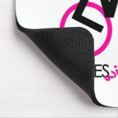 損害を持つ女性 マウスパッド (コーナー)