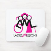 損害を持つ女性 マウスパッド (マウス)