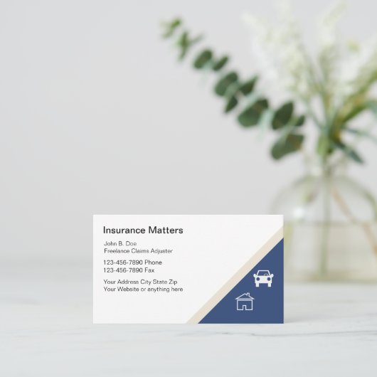 損害賠償解決係員の名刺 名刺 (スタンド正面)