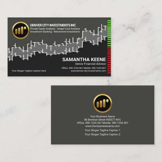 損益列ストックグラフ財務顧問 名刺 (正面/裏面)