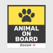 搭乗している動物 シール (シート)