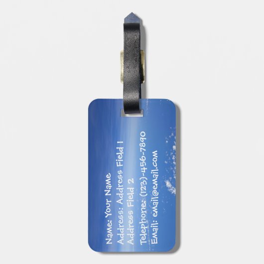 搭乗の信仰 ラゲッジタグ (裏面縦)