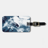 搭乗のTrybeの管、ハワイの波のグラフィック ラゲッジタグ (正面横)