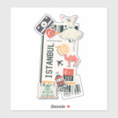 搭乗パスイスタンブールトルコ シール (シート)