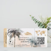 搭乗パスマップクルーズQRコード請求書の保存 招待状 (スタンド正面)